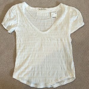 We the Free White Optic White Sugar Cube Tee